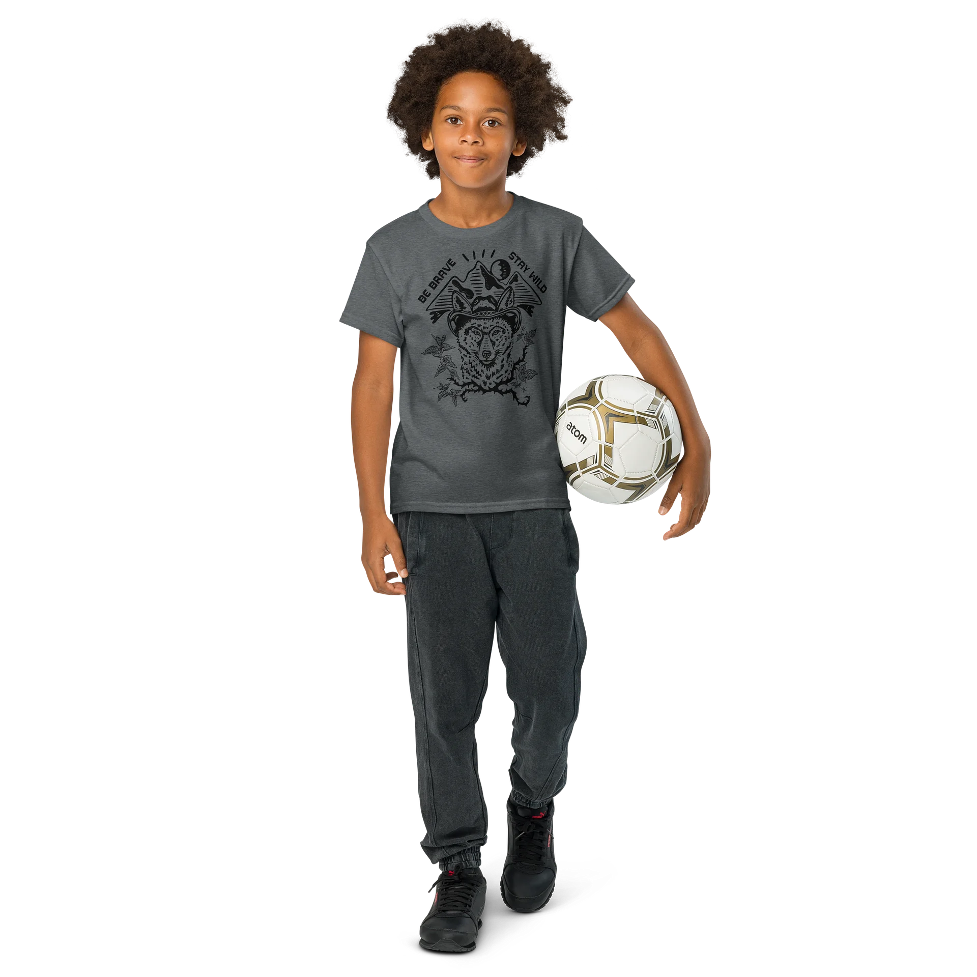 Moody Moon Coyote Youth Sports T-Shirt product image (8)