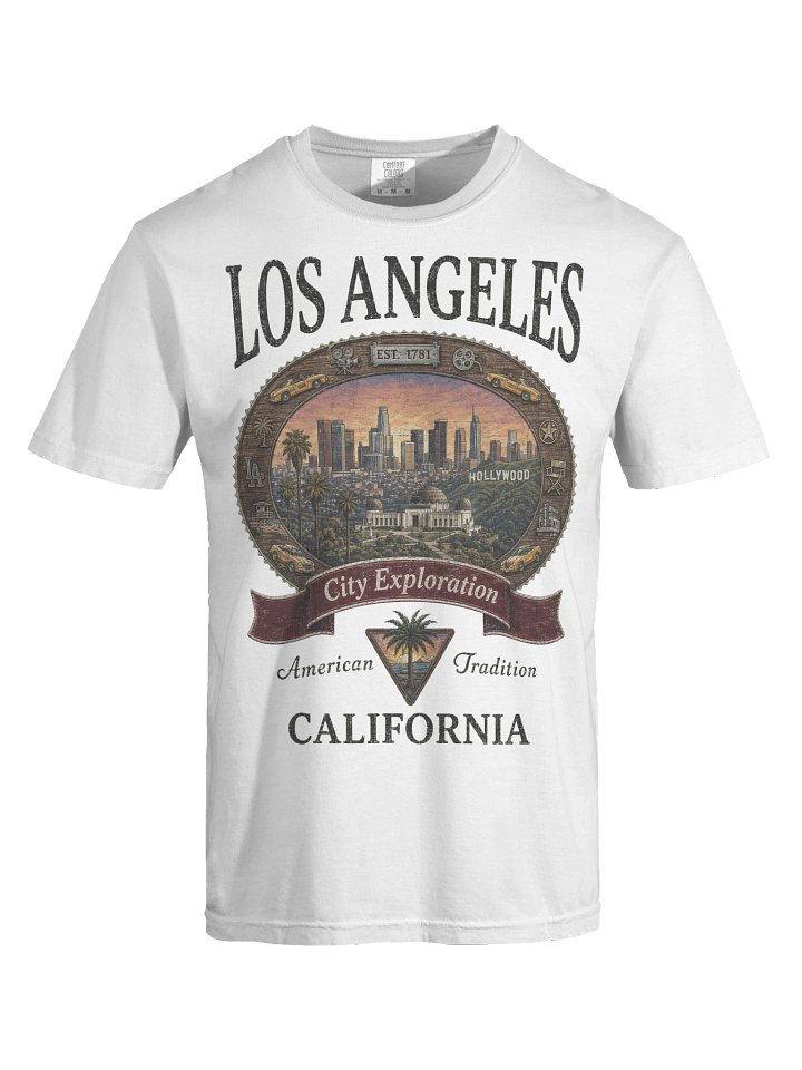 Vintage Los Angeles Shirt, California Graphic Tee, Comfort Colors 1717 Retro LA Travel Souvenir T-Shirt product image (28)