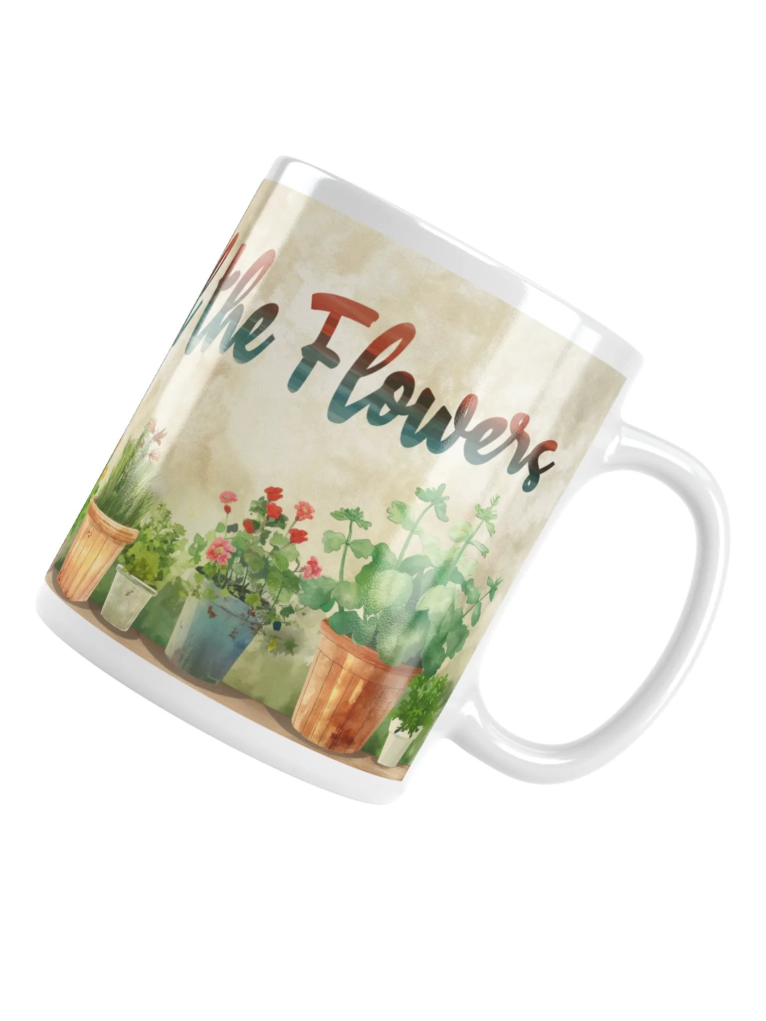 Stop and Smell the Flowers Ceramic Mug product image (4)