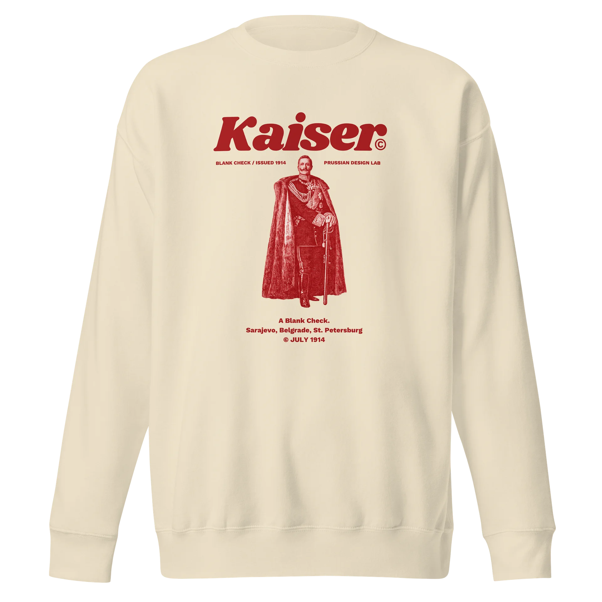 Kaiser's Blank Check Premium Sweatshirt product image (1)