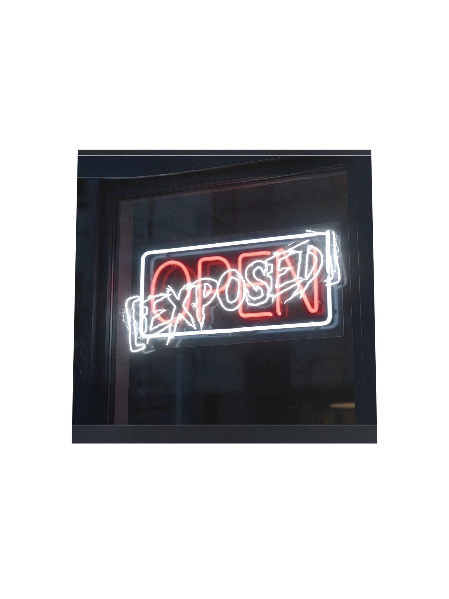 OPEN / EXPOSED Neon Poster product image (4)