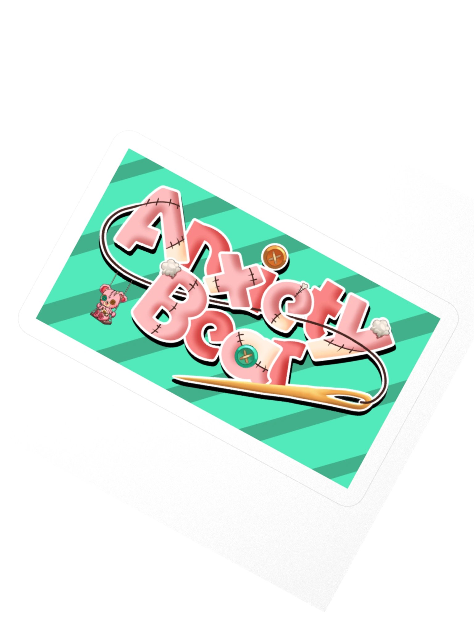 Anxiety Bear Logo Sticker product image (6)