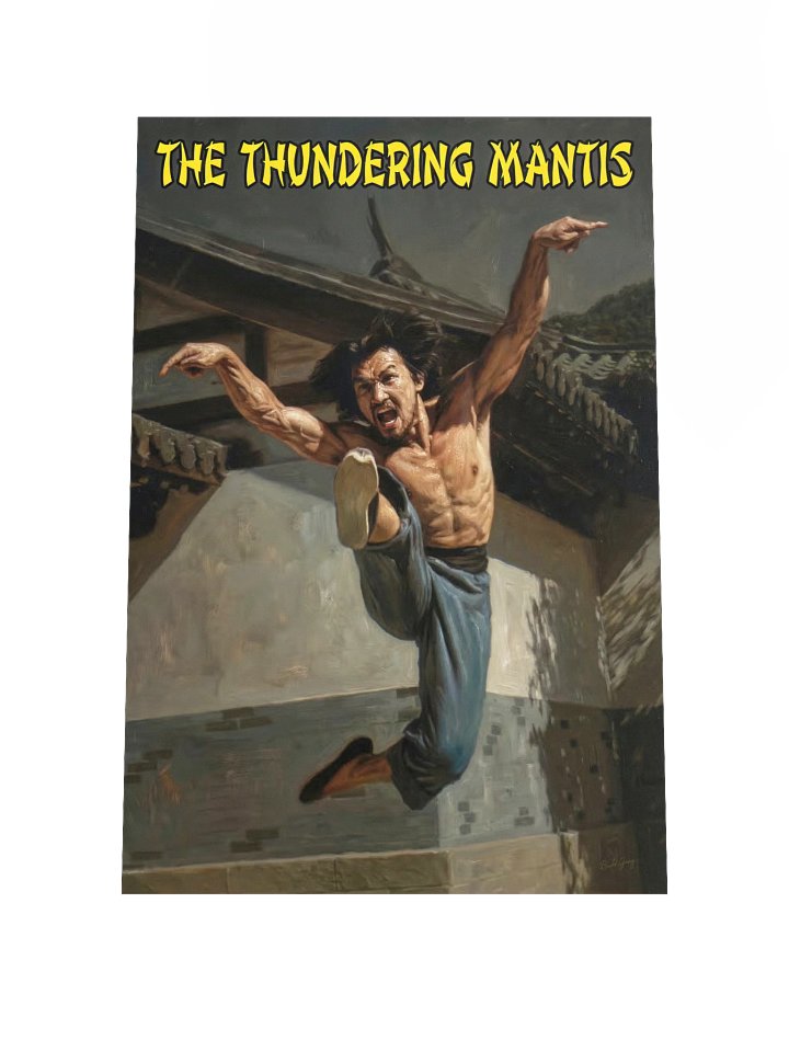 The Thundering Mantis Art Poster product image (1)