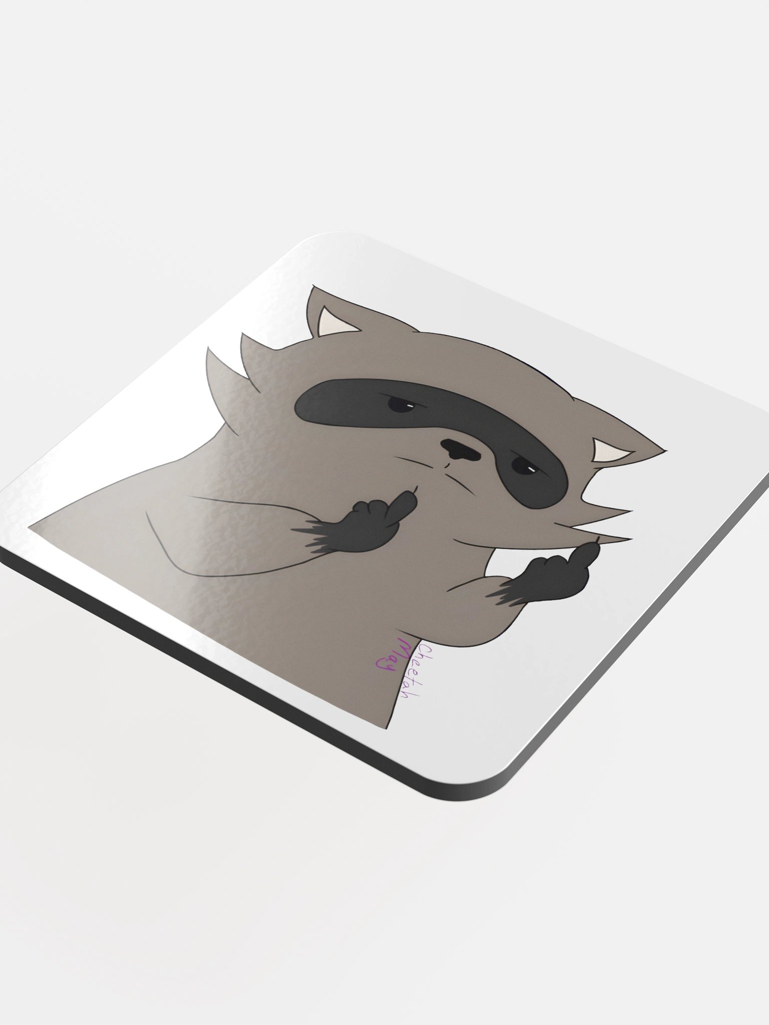 RespawnRaccoon's Middle Finger Coaster product image (4)