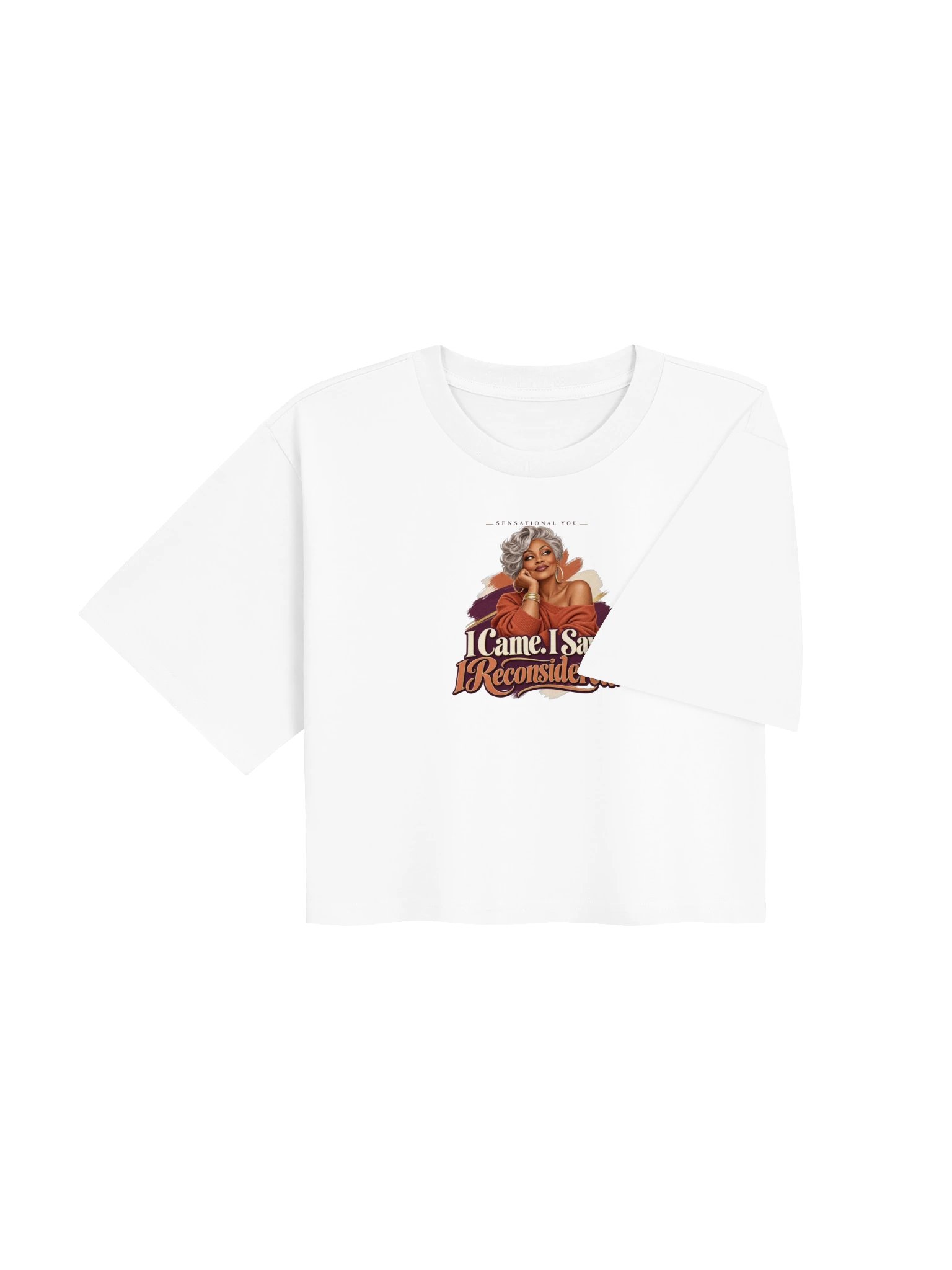I Came. I Saw. I Reconsidered. Crop Tee product image (4)