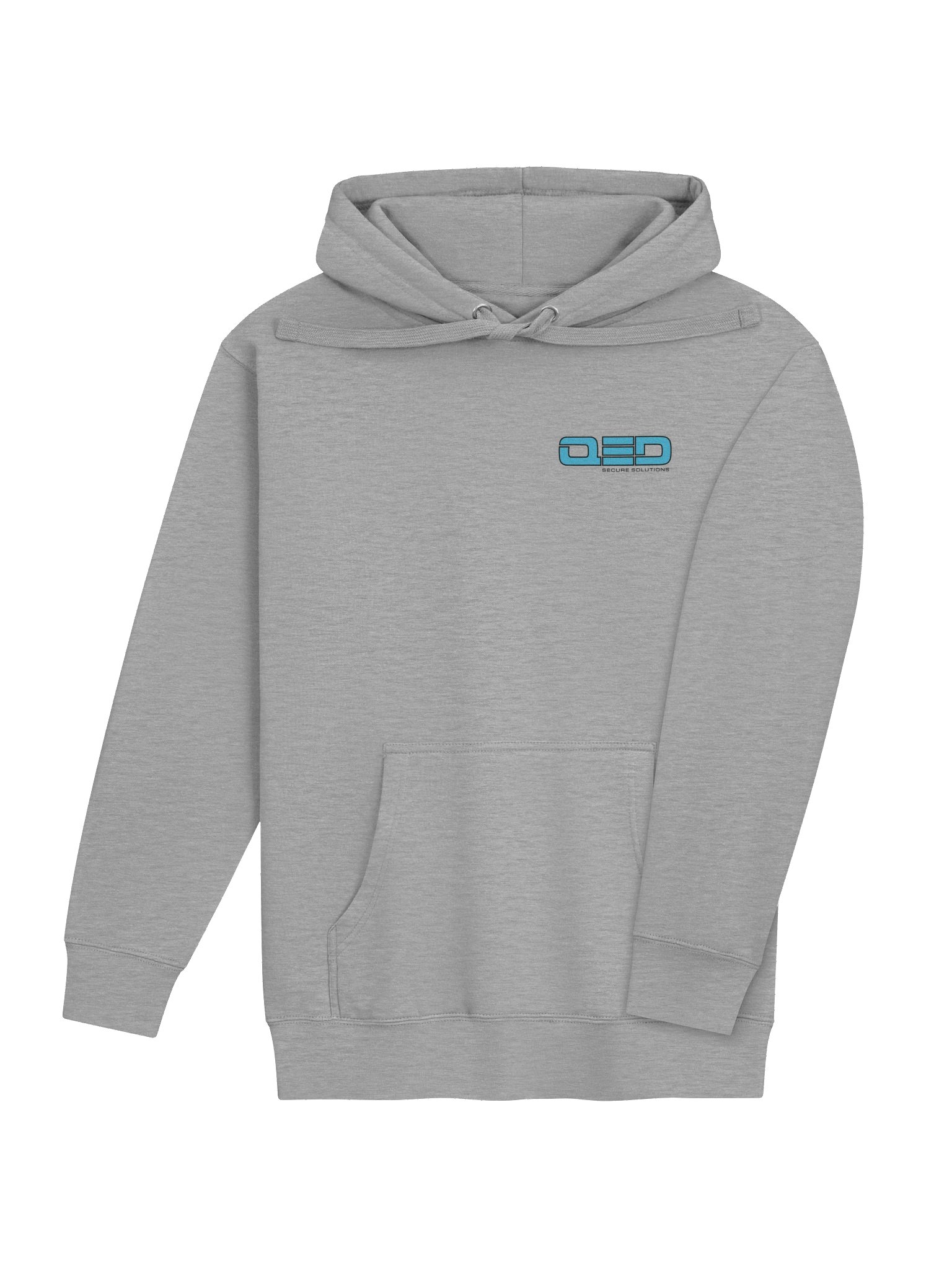 QED Grey Hoodie Small Front Logo w/ Large Shield Logo on Back product image (4)