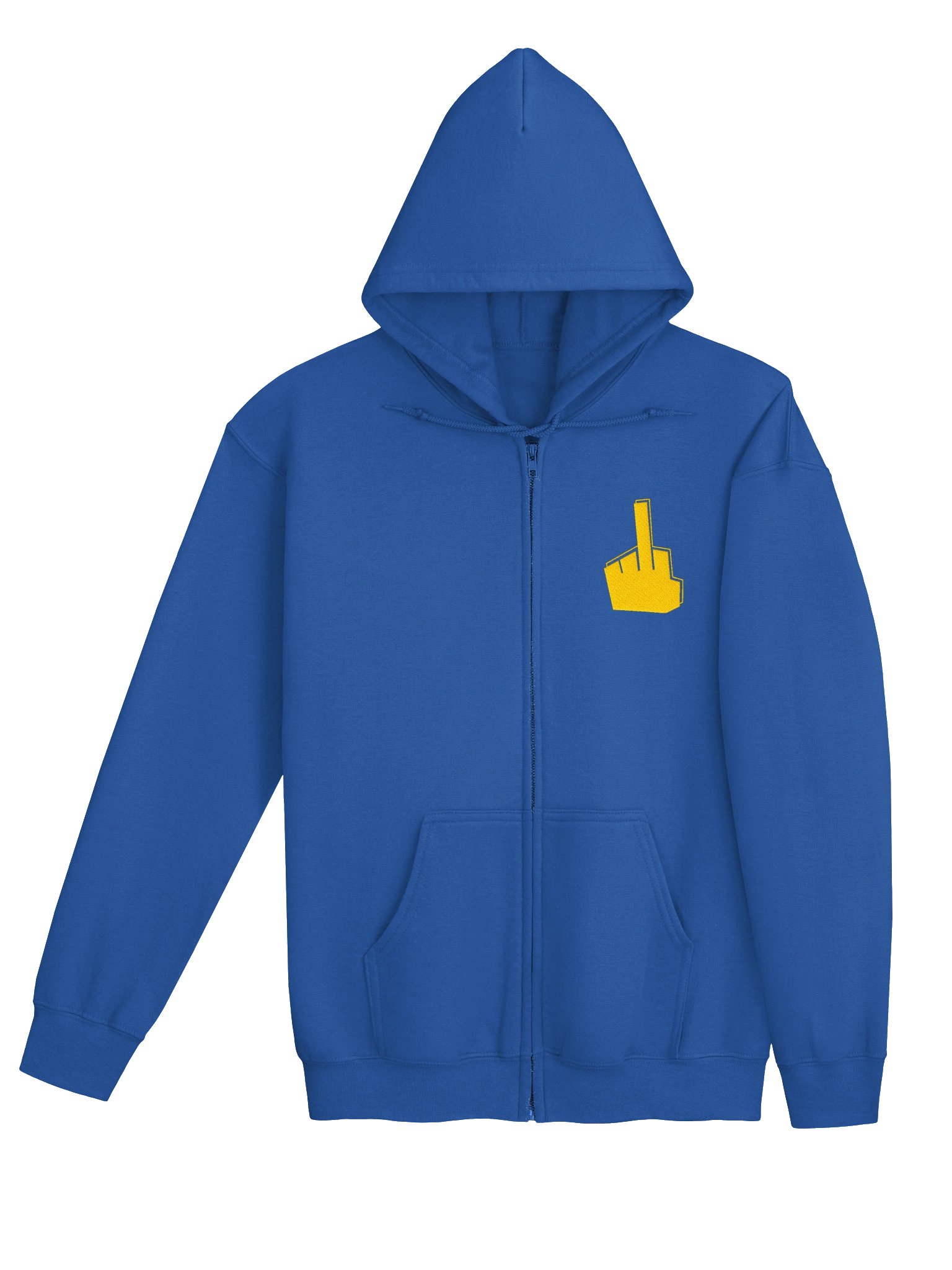 Sweat zip Doigt D'Honneur - Brodé ! (doré) product image (4)
