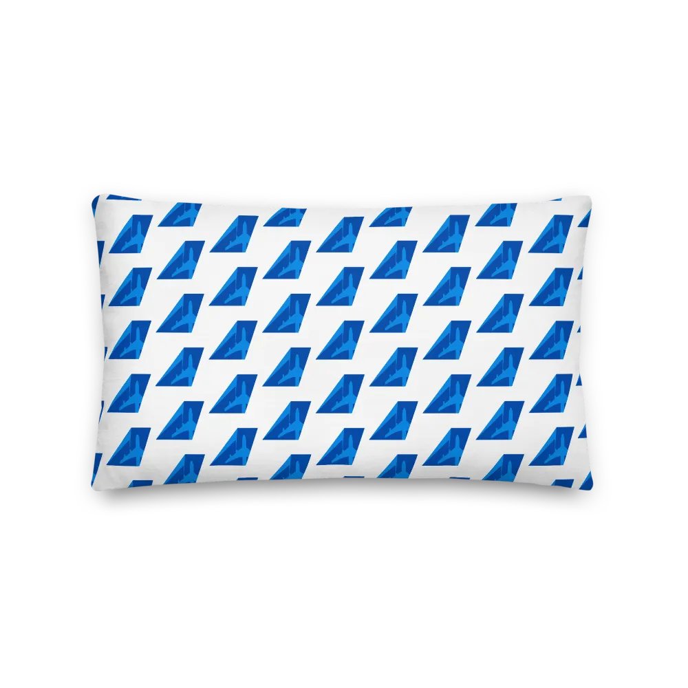 💤 Premium Flight Pillow - Two-Tone Blue Tailfin product image (1)