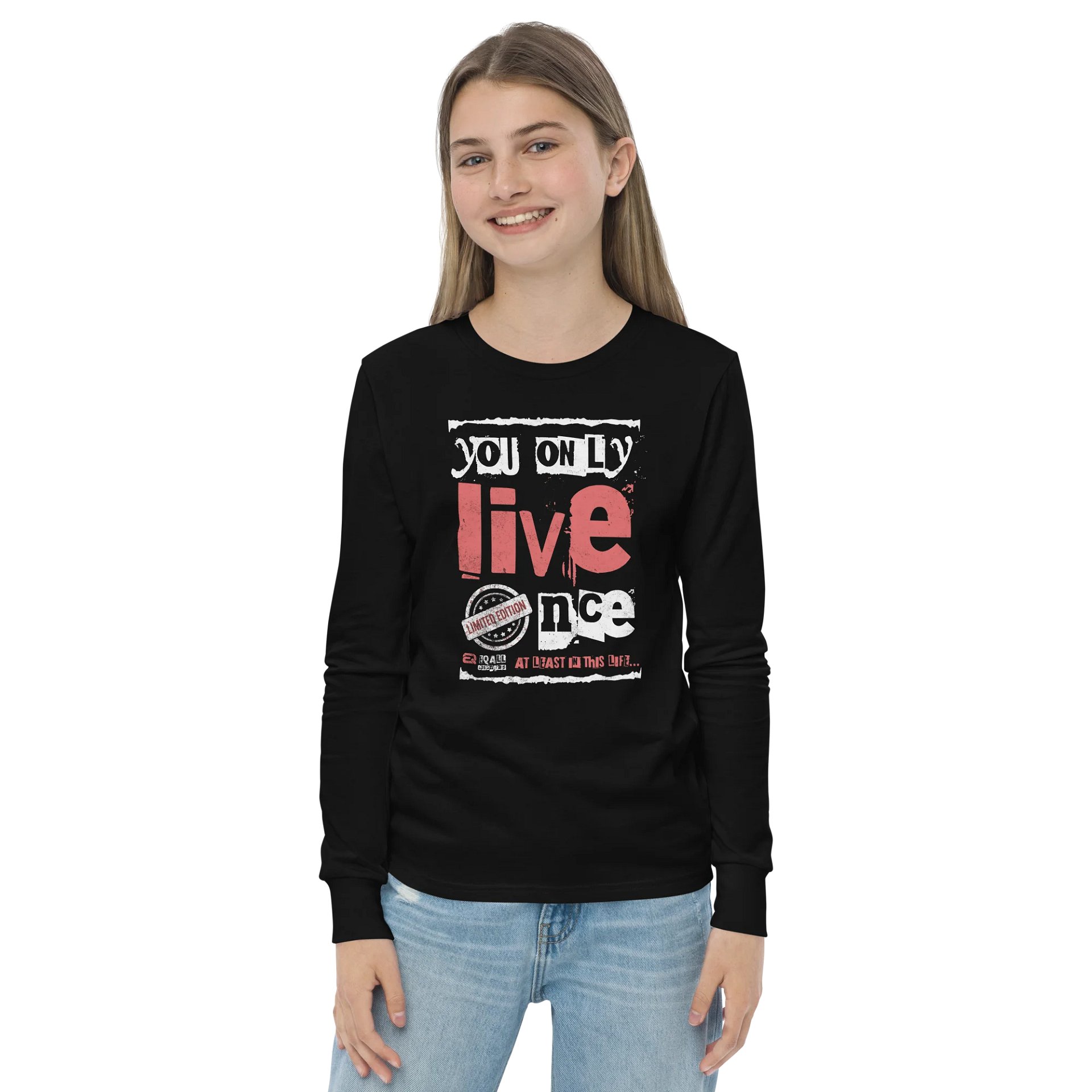 You Only Live Once! RAWKDZ Unisex Bella+Canvas R3CVR.i by EQALL® Essentials_Blush Red product image (4)