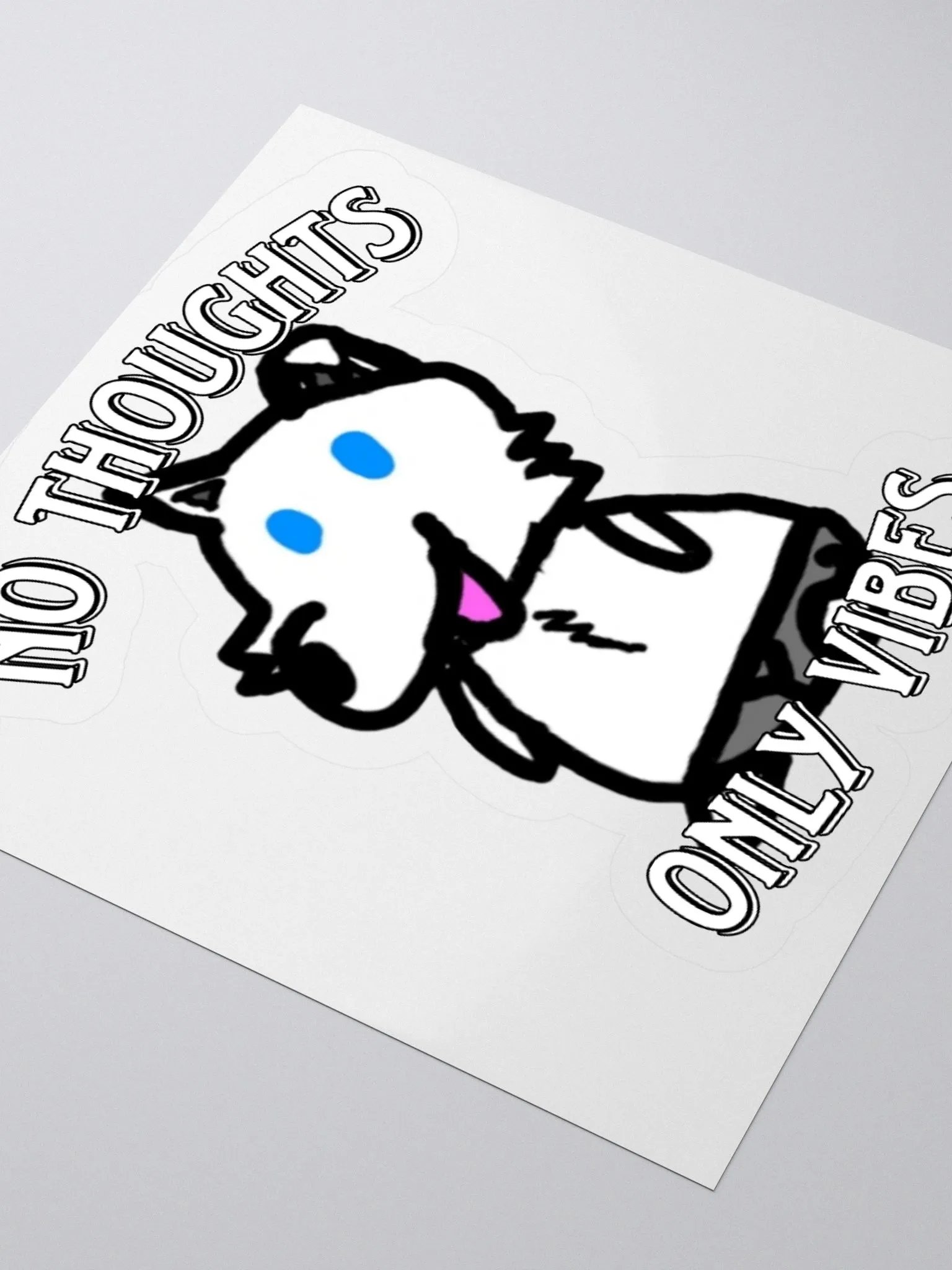 No Thoughts Only Vibes Liffy Sticker product image (3)