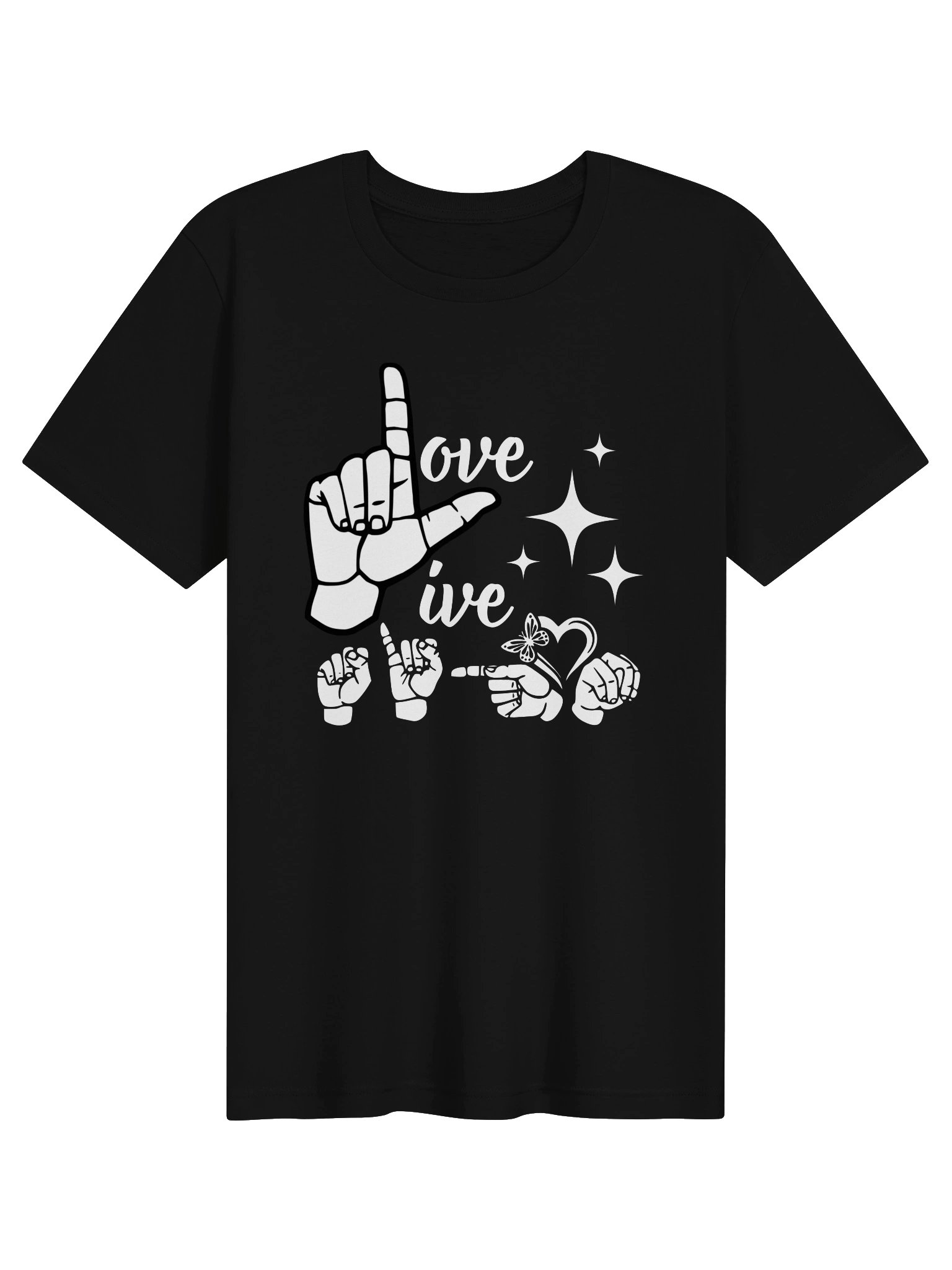 Live Love Sign ASL Tee product image (1)