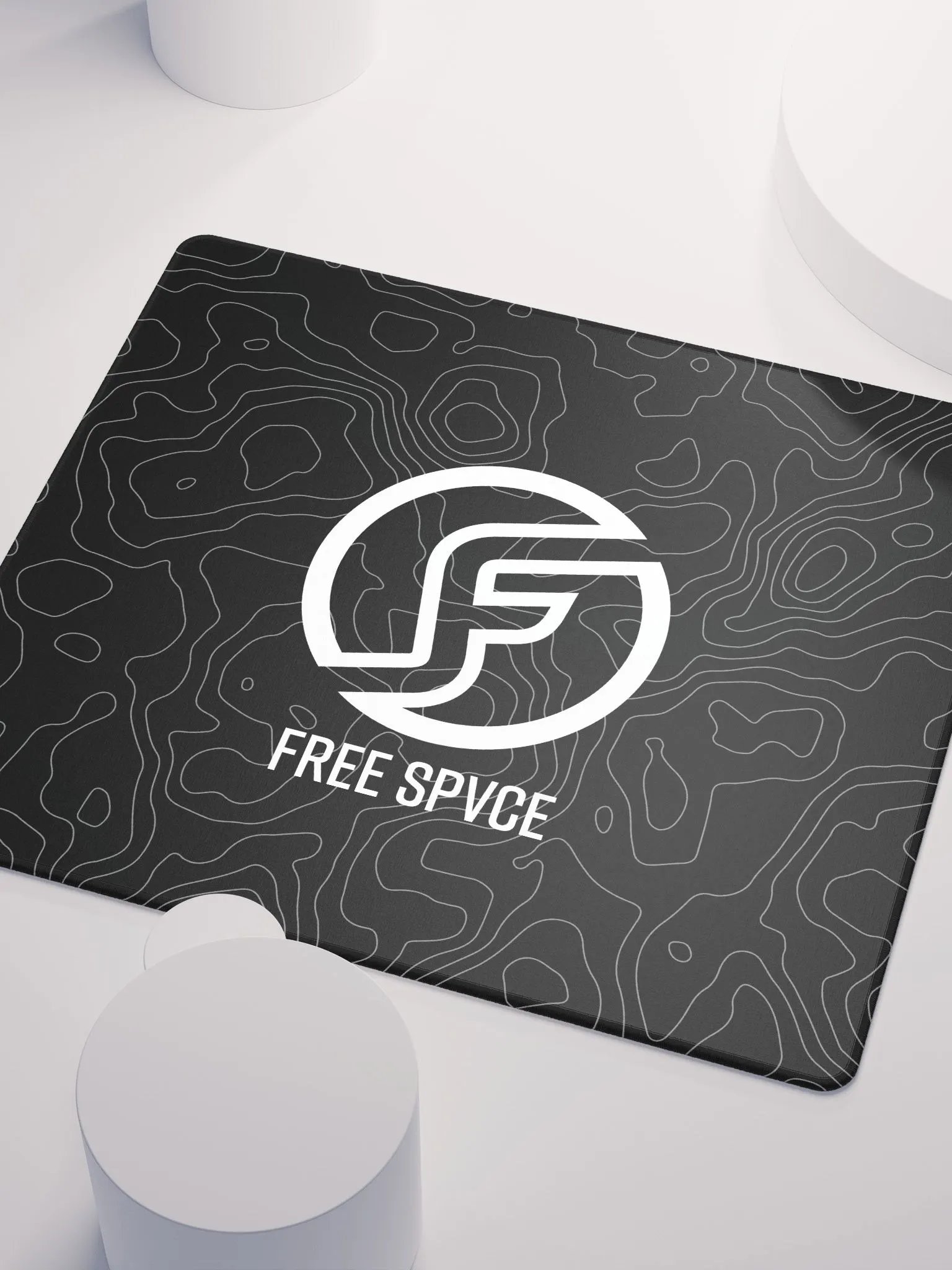 Topographic Black & Grey Mousepad product image (5)