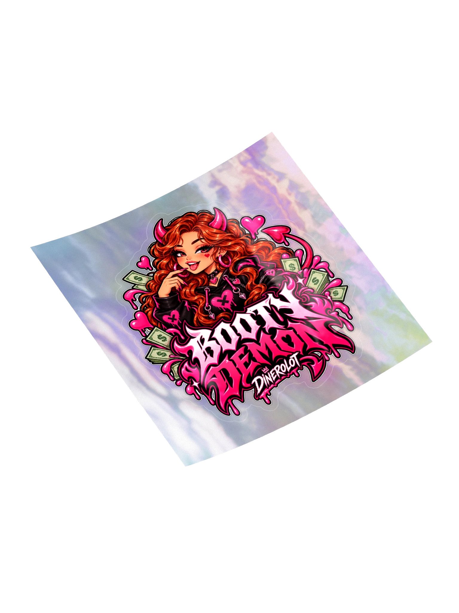 DINEROLOT Holographic Sticker Sheet - Redhead product image (4)