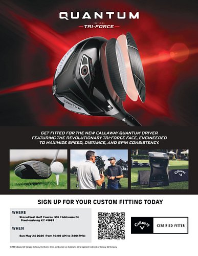 This Sunday StoneCrest Golf Course will be fitting for the new Callaway Quantum! 😌

Be sure to come out and tune in to your s...