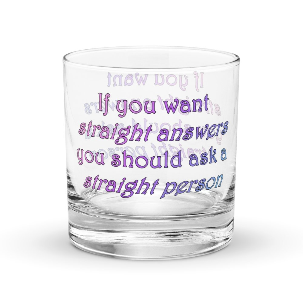 Straight Answers Rocks Glass product image (3)