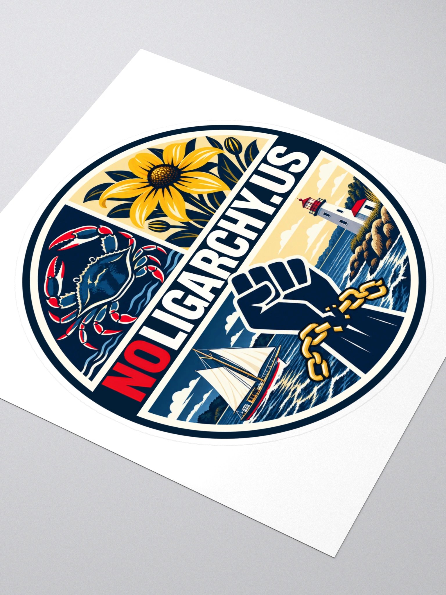 Maryland NOLIGARCHY.US sticker product image (3)