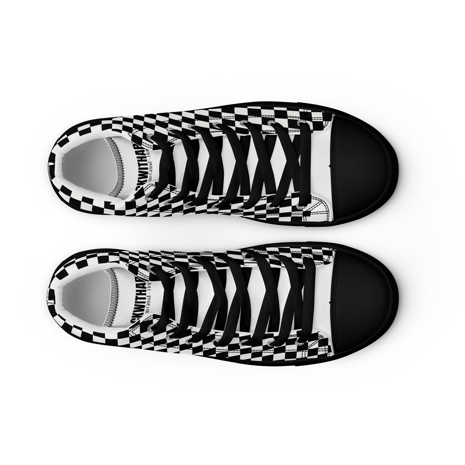 UNF★CKWITHABLE-ISH™ Women's Hand-made Streetwear Shoes Checkered product image (9)