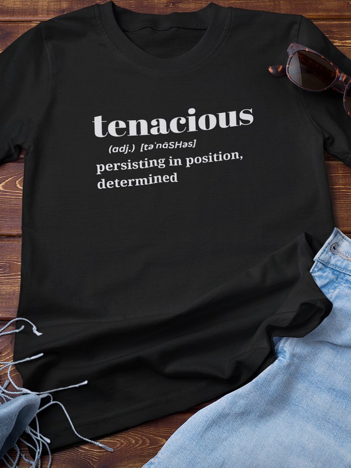 Tenacious Spirit Black T-Shirt product image (1)