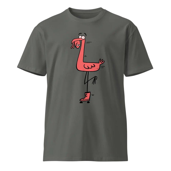 Whimsical Flamingo Sneaker Tee product image (1)