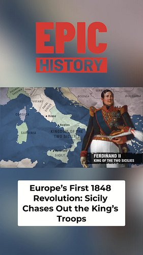 The 1848 revolution didn’t start in Paris. It started in Sicily.
Most people don’t know Palermo chased out King Ferdinand’s t...