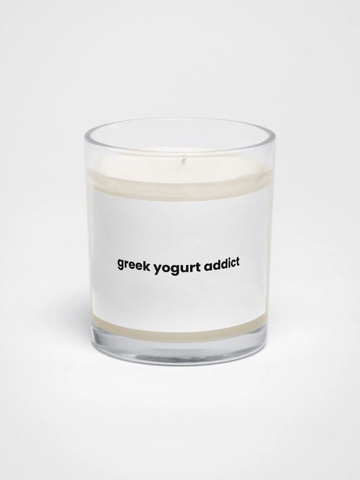 "greek yogurt addict" candle product image (1)