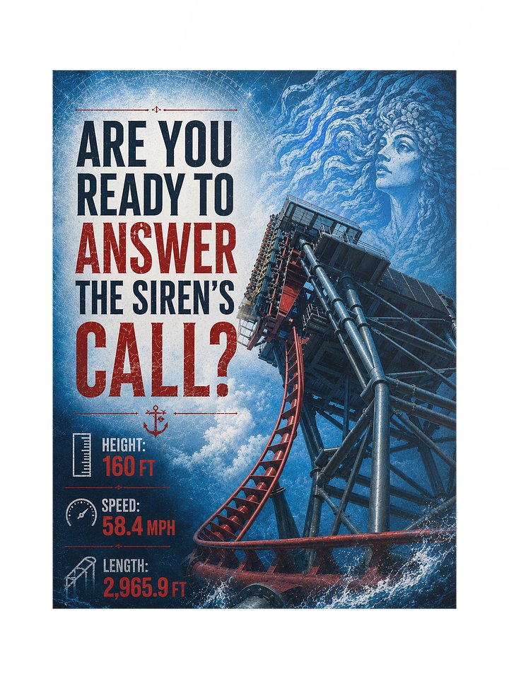 Answer the Siren's Call — Coaster Poster | 18x24" product image (1)
