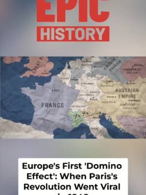 In just 3 days, France’s monarchy collapsed — and all of Europe caught fire The 1848 revolutions toppled kings, ended Metternich’s 40-year grip on power, and rewrote the continent. watch the full video at Epic History #History #EpicHistory #Revolution #EuropeanHistory