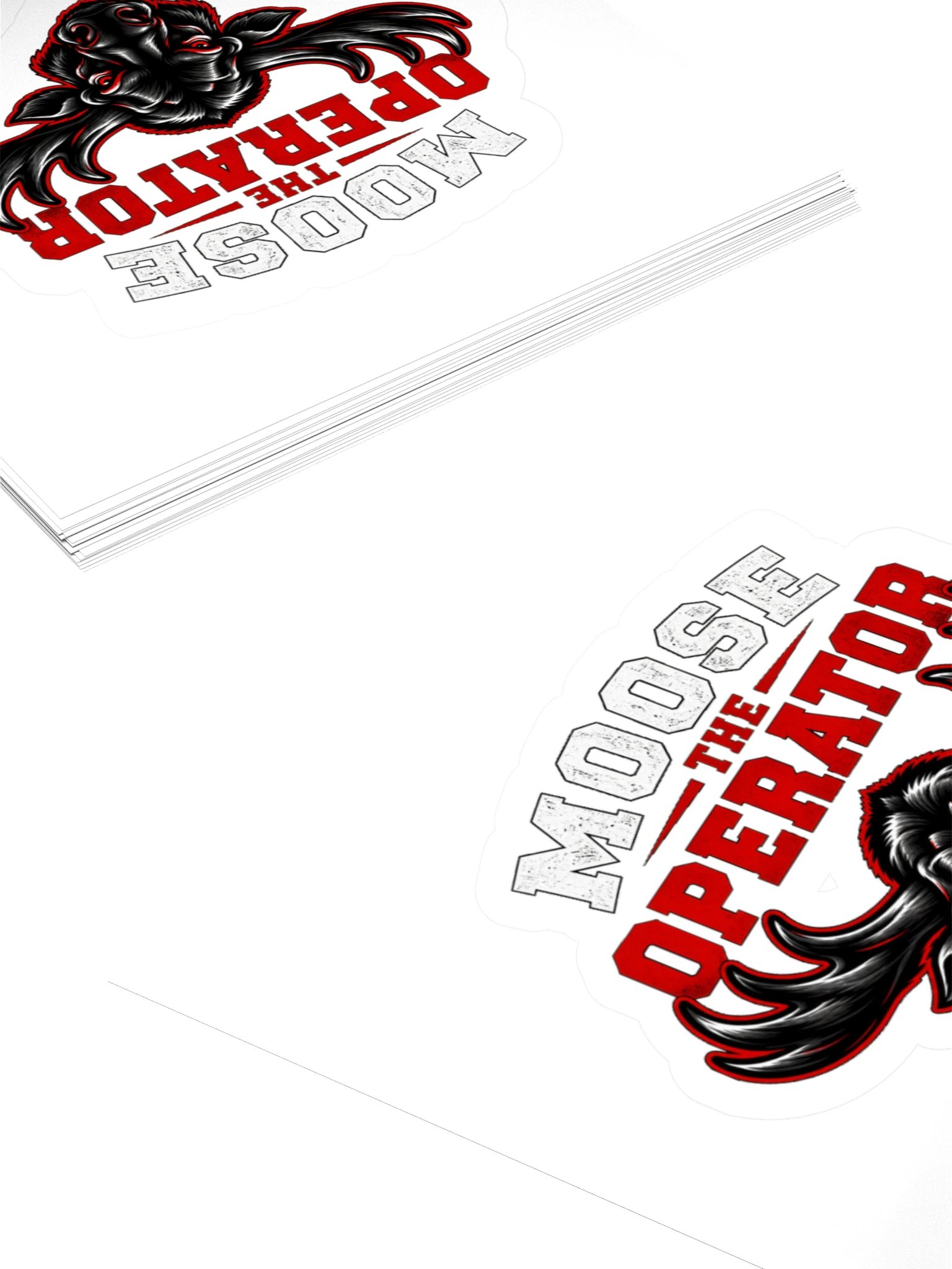 Moose Shield Sticker (Red) product image (4)