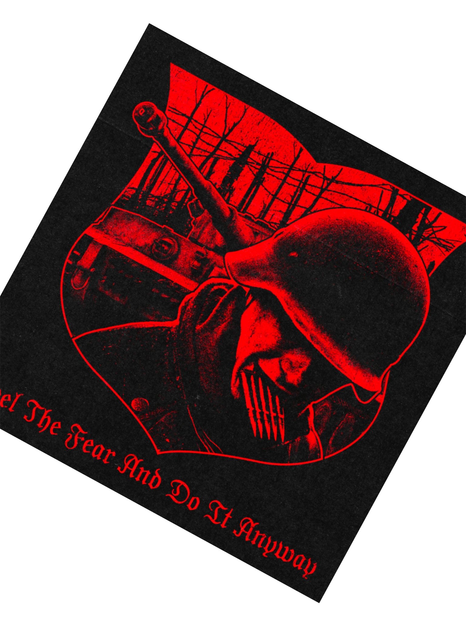FEEL THE FEAR STICKER RED product image (5)
