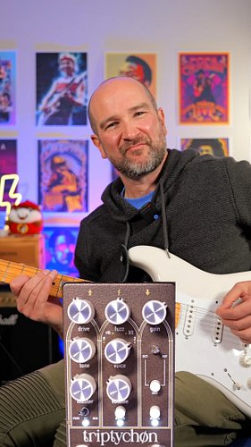 I'm checking out the @crazytubecircuits Triptychon monster pedal! At the heart of Triptychon lies an all analog 4-voice fuzz ...