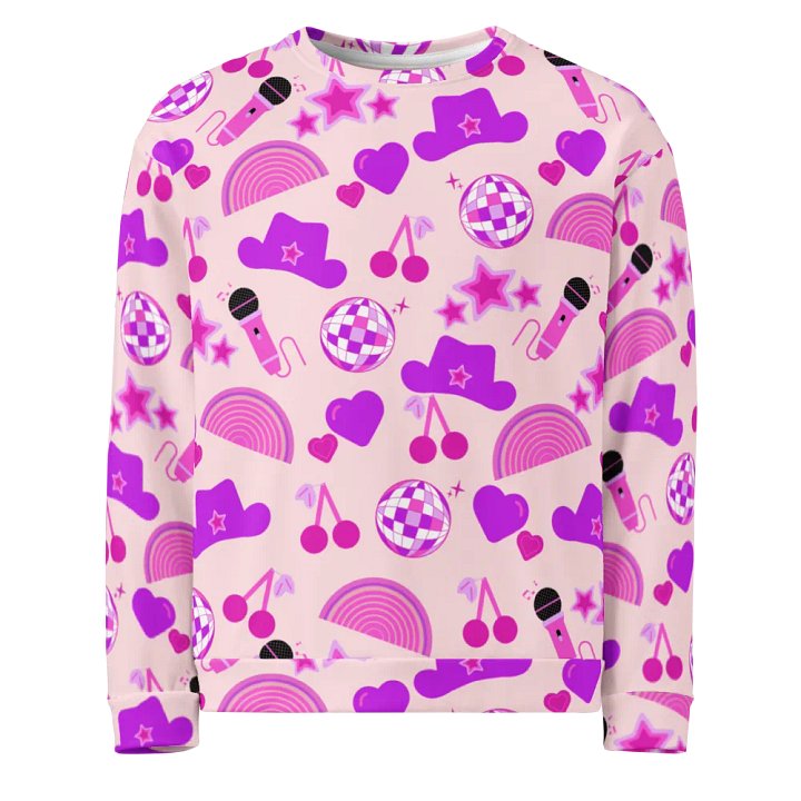 Country Rainbow Disco Vibes All-Over Sweatshirt product image (1)