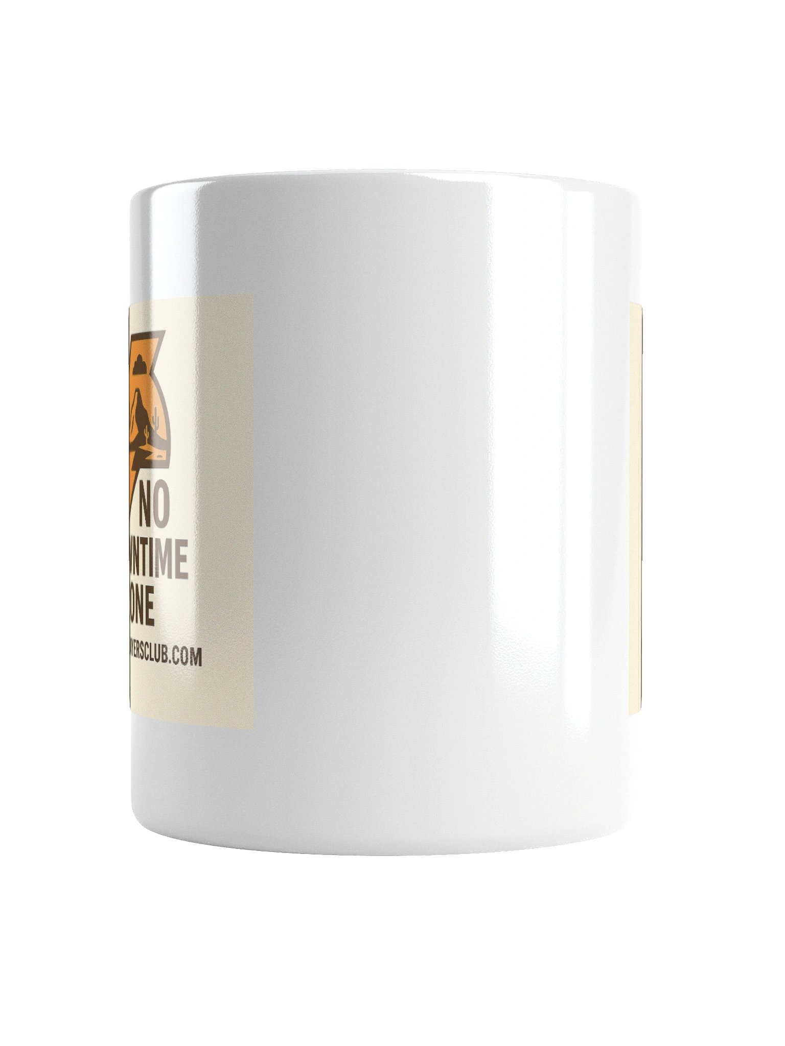 White "No Downtime Zone Mug" for Nevada Players product image (6)