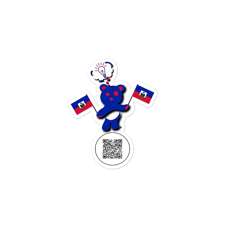 Haiti — Country Bear Sticker | BehrBrained Media product image (2)