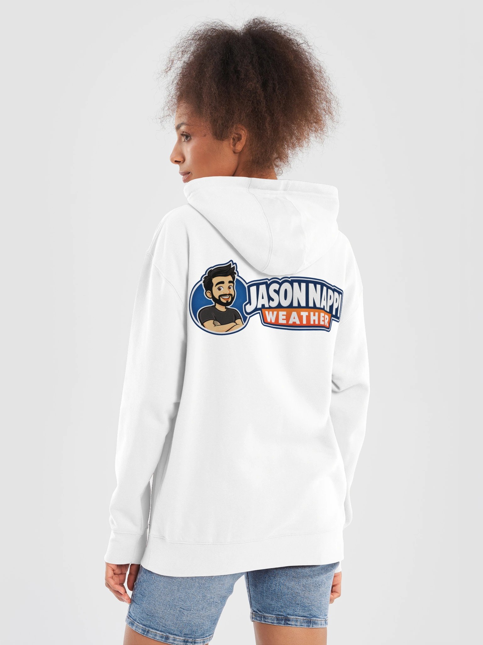 Jason Nappi Weather Signature Logo Hoodie White product image (6)