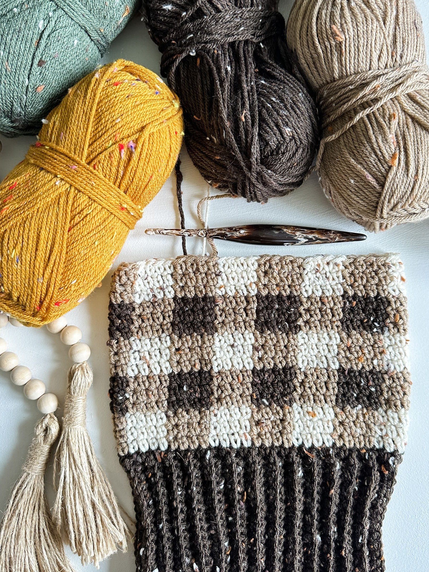 Rustic Buffalo Plaid Hat Crochet Pattern product image (9)
