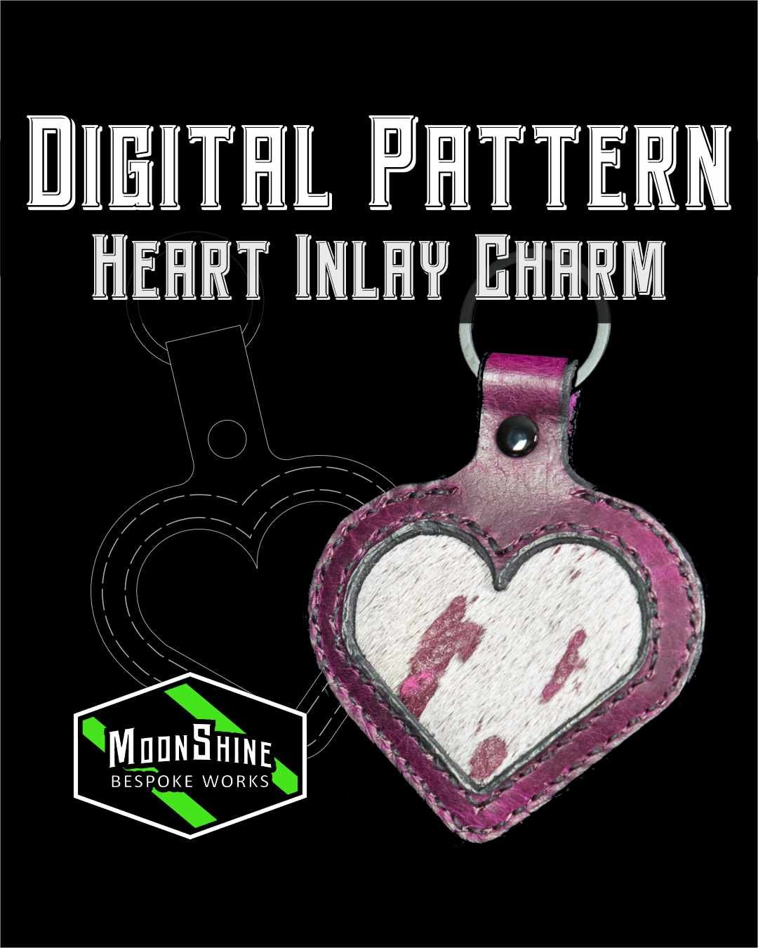 Heart Inlay Charm Digital Pattern product image (1)