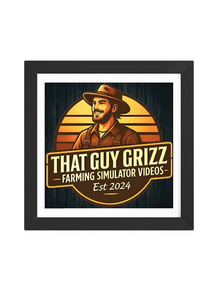 That Guy Grizz - Black Wood Frame Work product image (1)