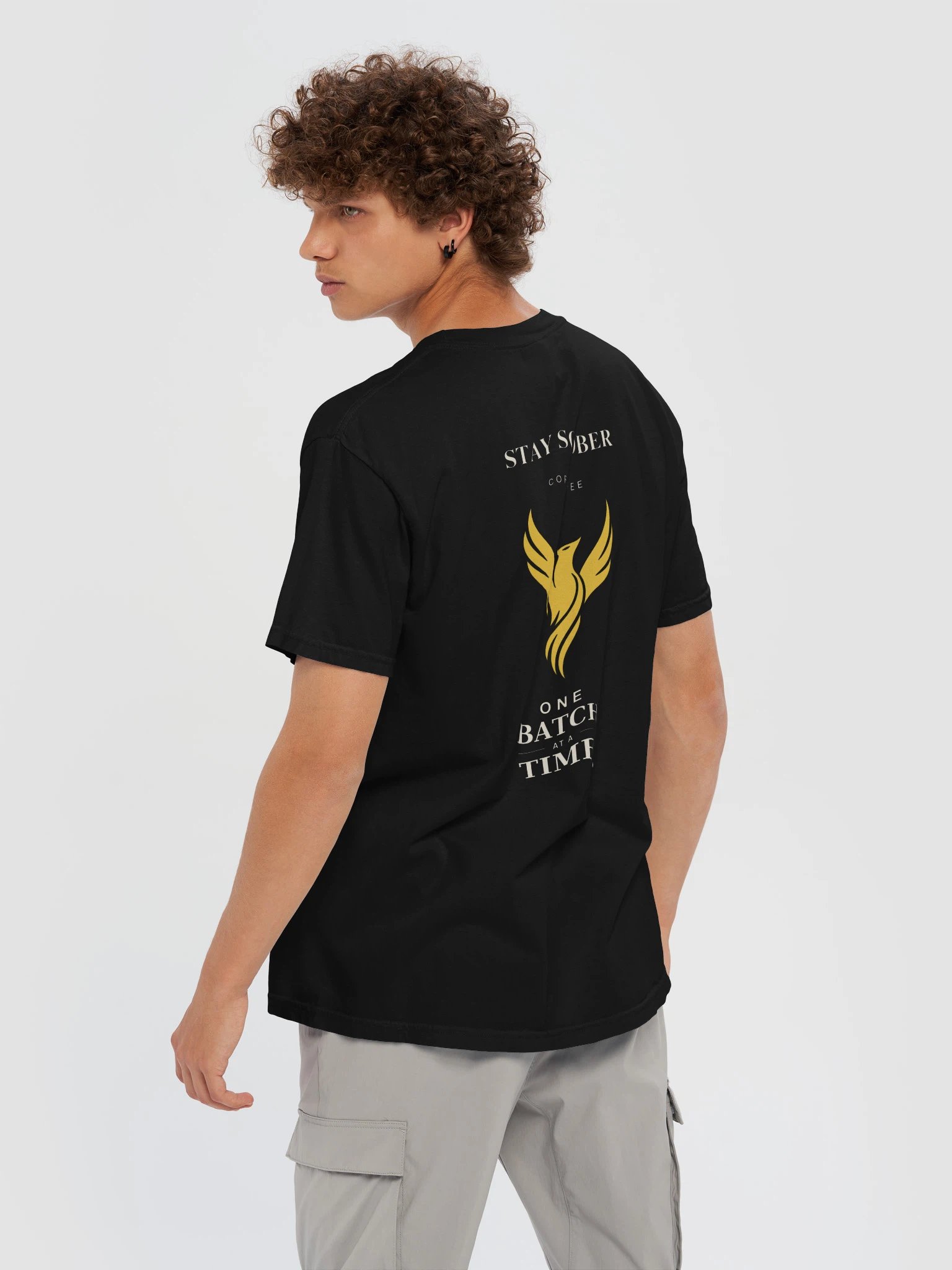 Stay Sober Coffee Phoenix Backprint Tee product image (11)