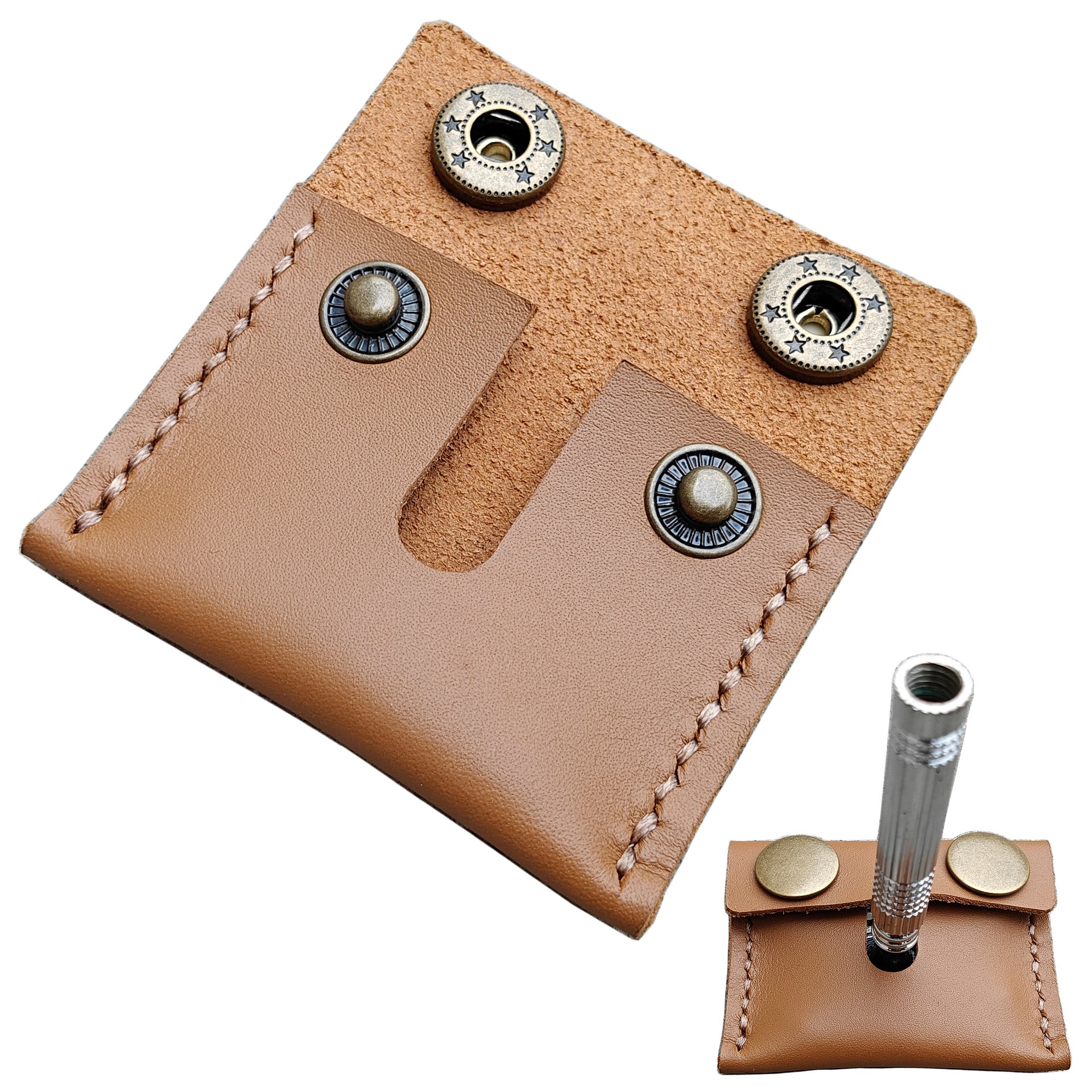 MEEBOY Handmade Double Edge Razor Head Protective Sheath For men Fits Most Safety Razors product image (9)