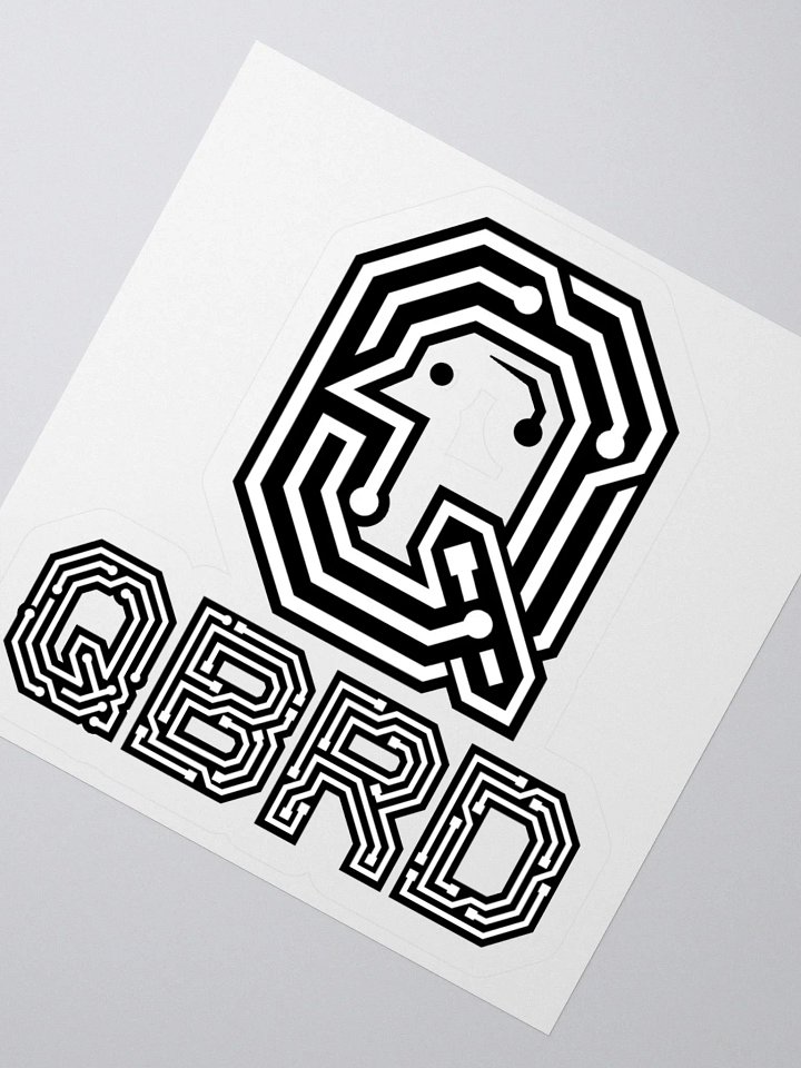 QBRD B/W Logo Sticker product image (5)