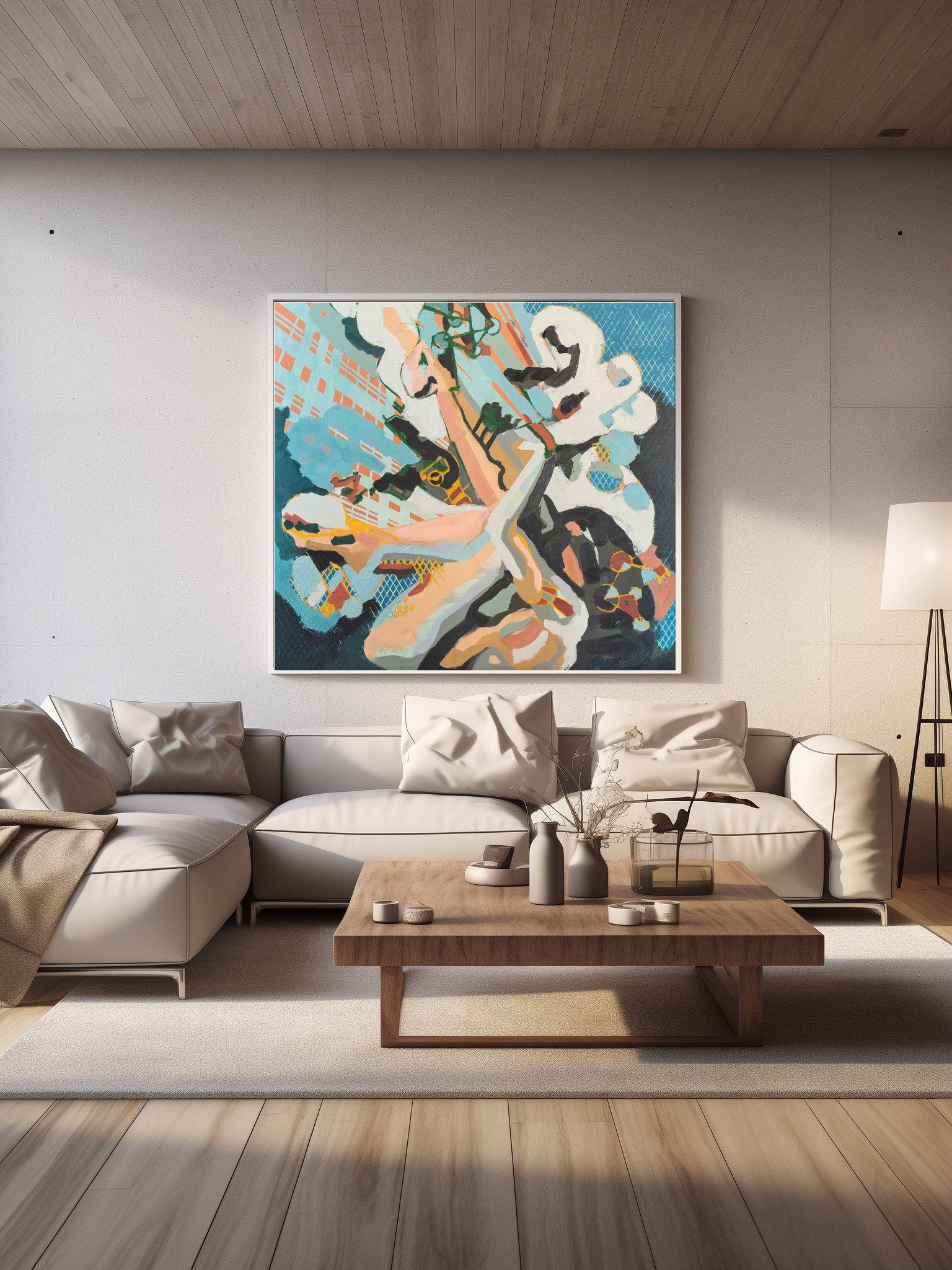 Forgone Love – Abstract Mixed Media Canvas Print | Contemporary Emotional Wall Art with Expressive Texture and Modern Color Palette product image (4)