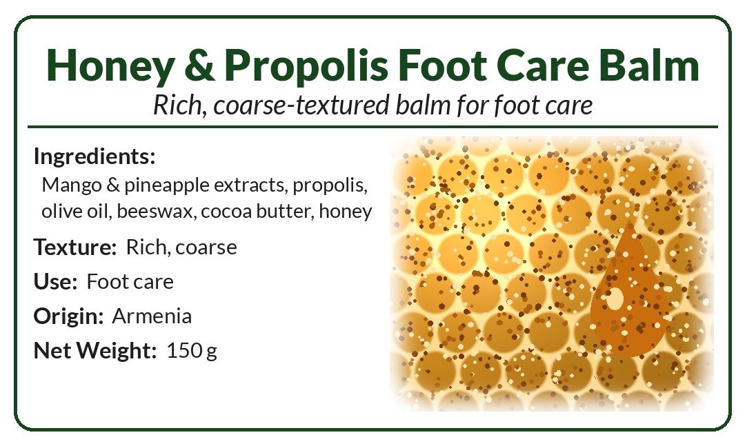 Honey & Propolis Foot Care Balm 150g product image (2)