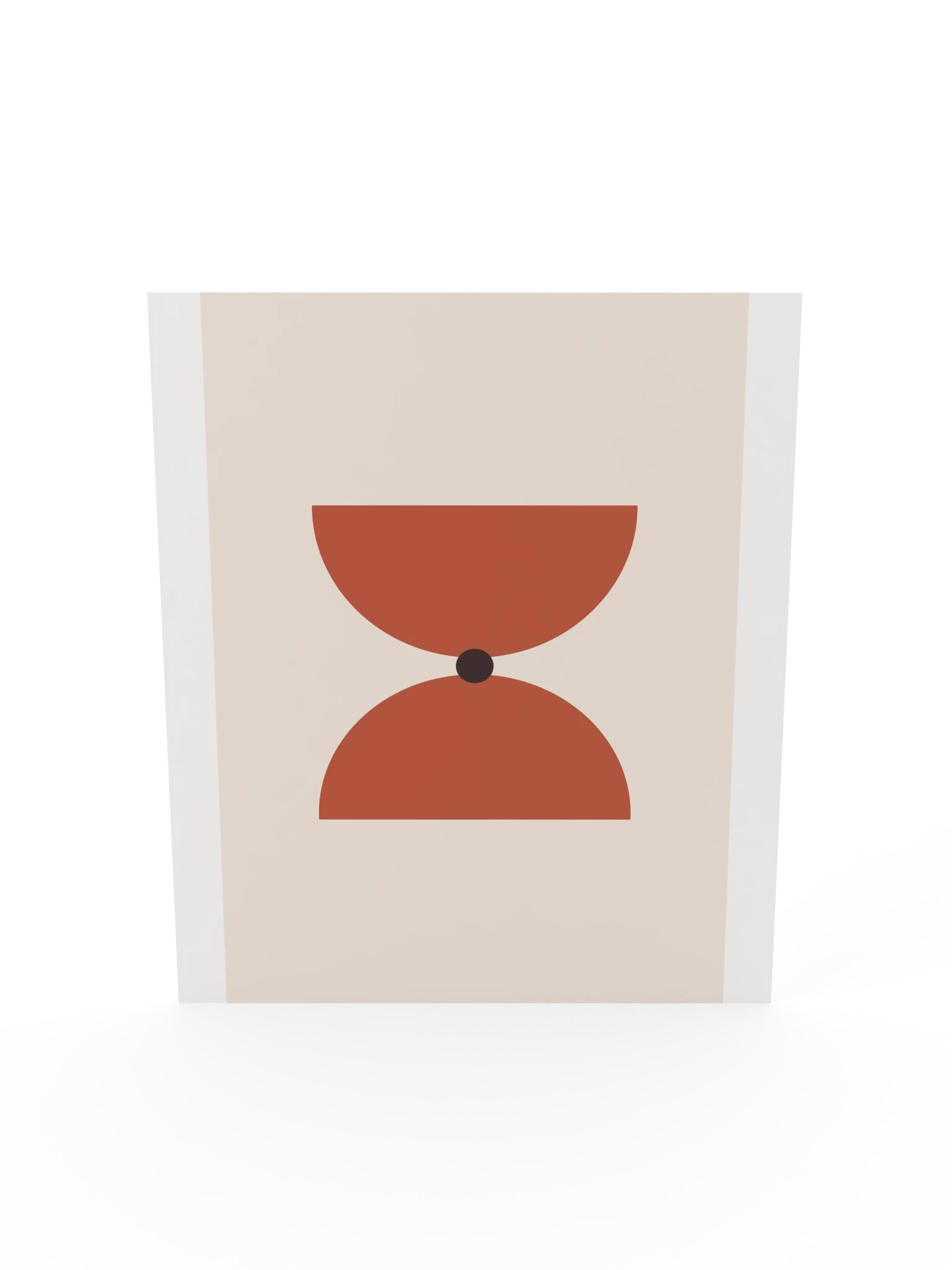 Mid Century Hourglass Print | Abstract Bathroom Wall Art product image (7)