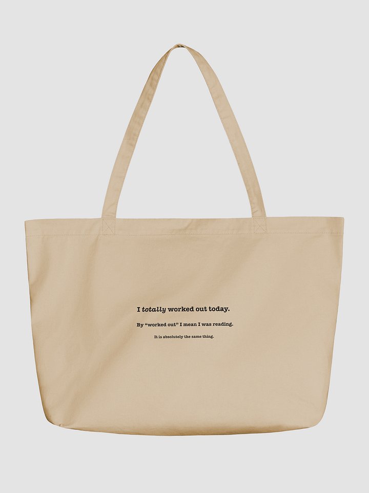 The Reader's Workout Organic Tote product image (1)