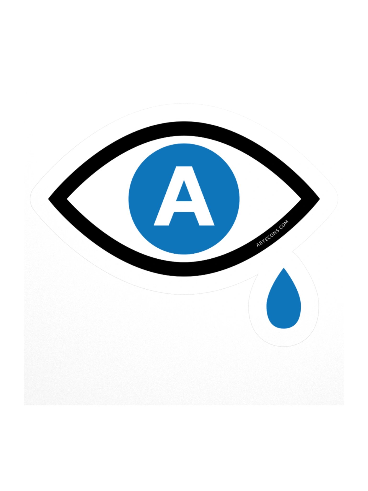 AI Cry Sticker | Official Logo of AI™ | AEYECONS™ AI Icons product image (1)