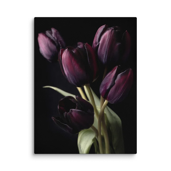 Tulips After Dusk I — Gathering in Shadow Canvas product image (2)