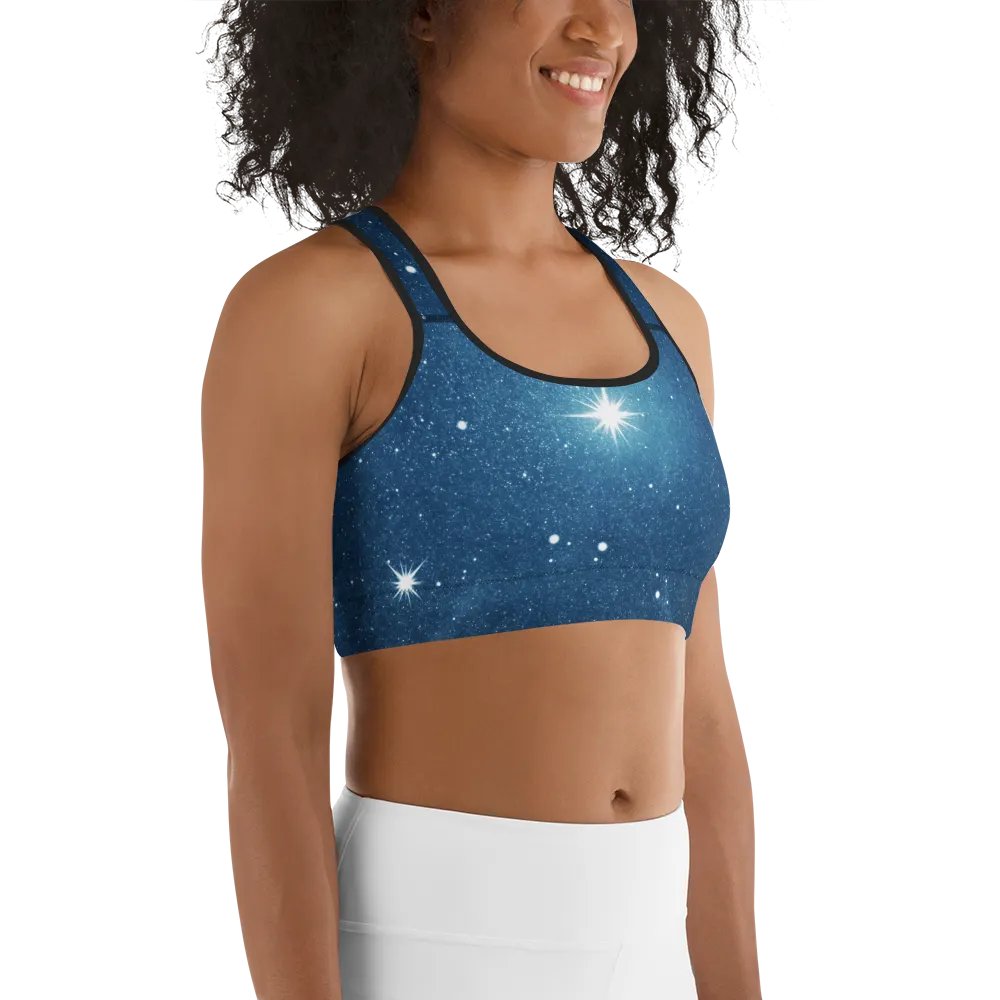 Starry Night Sky Customizable Sports Bra product image (6)