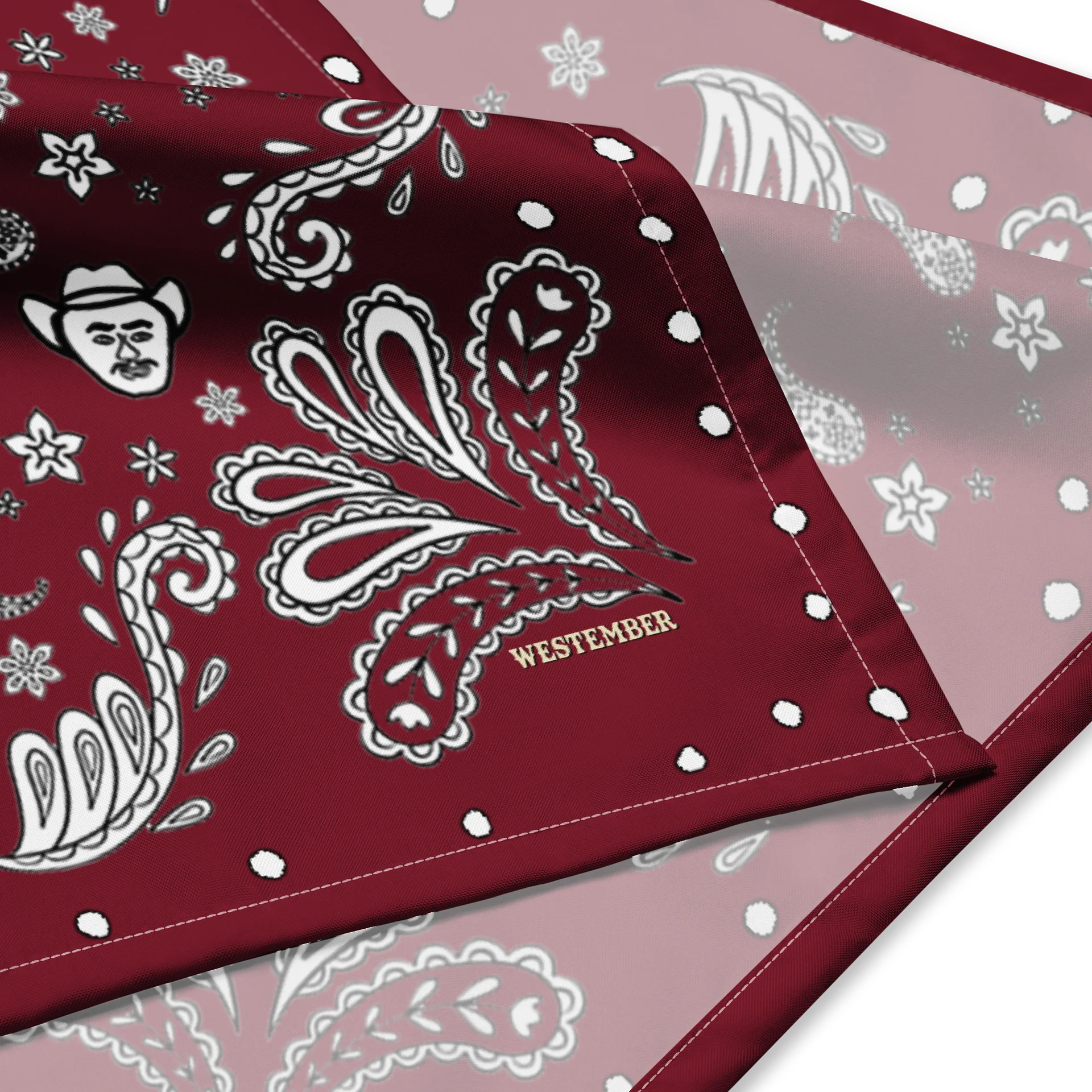 WESTEMBER 2026 BANDANA - WINE RED product image (3)