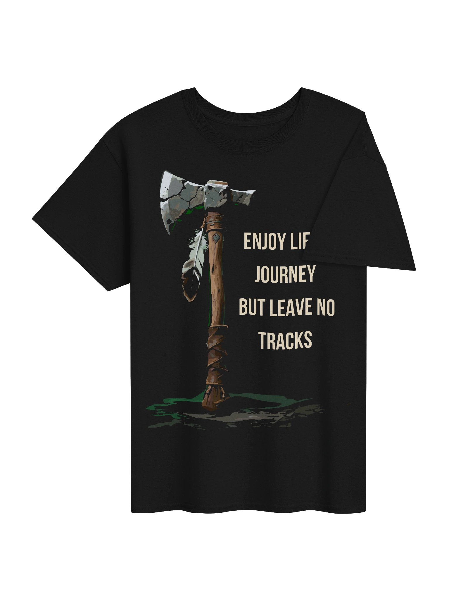 Leave No Tracks Axe Graphic Tee product image (4)