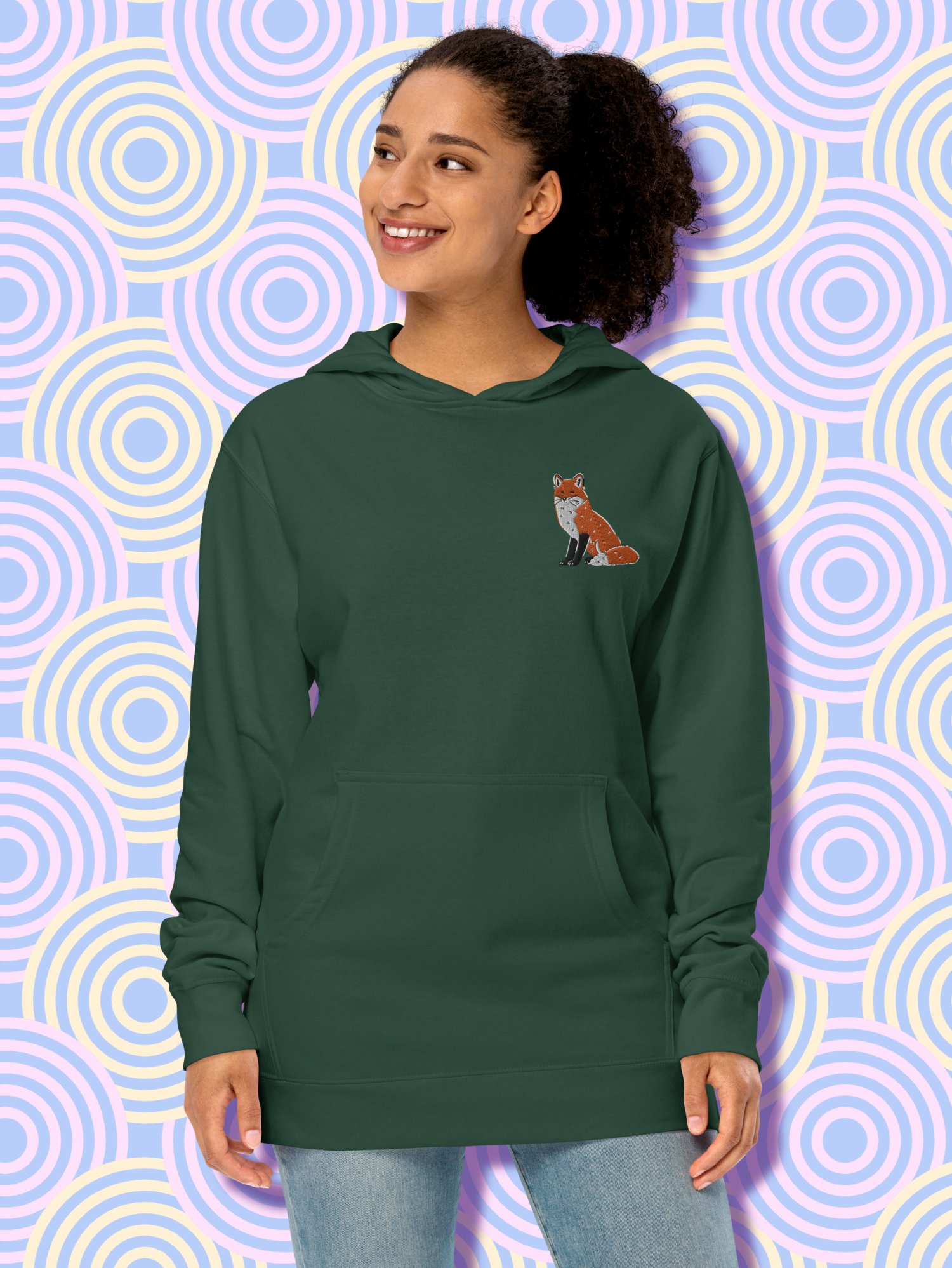 Peaceful Fox Midweight Hoodie product image (3)